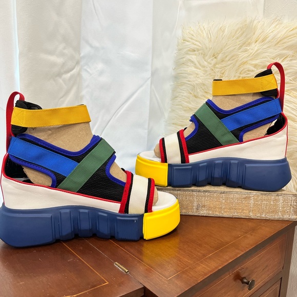 ZDW Blue Sandals size 41. Womens 9.5 mens 8 - Picture 2 of 7